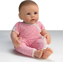 Load image into Gallery viewer, The Ashton - Drake Galleries So Truly Mine® Realistic Lifelike Baby Girl Doll Weighted Fully Poseable with Soft RealTouch® Vinyl Skin Dark Brown Hair Blue Eyes by Doll Artist Linda Murray 15-inches - RCE Global Solutions