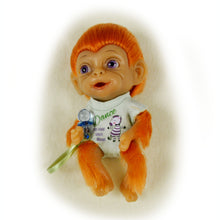 Load image into Gallery viewer, The Ashton-Drake Galleries Dance To Your Own Beat Happy Little Handfuls Monkey Doll Miniature Monkey Baby Truetouch Silicon 4 Inches - RCE Global Solutions