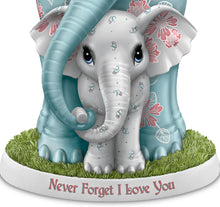 Load image into Gallery viewer, The Hamilton Collection Never Forget I Love You Hand-Painted Elephant Figurine Featuring A Unique Floral Pattern by Artist Blake Jensen - RCE Global Solutions