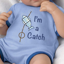 Load image into Gallery viewer, The Ashton - Drake Galleries I'm A Catch Reborn Baby So Truly Real® Lifelike with RealTouch® Vinyl Skin & Hand-rooted Hair Realistic Weighted Doll by Linda Murray 17-inches - RCE Global Solutions