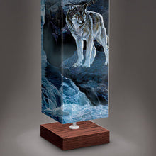 Load image into Gallery viewer, Al Agnew Mystic Moonlight Wolf Art Floor Lamp with Foot Pedal Switch - RCE Global Solutions