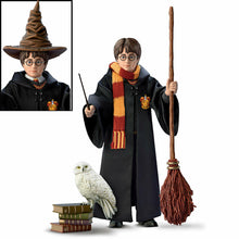 Load image into Gallery viewer, The Ashton - Drake Galleries Harry Potter Ultimate Year One Portrait Figure Officially Licensed in Hogwarts Uniform with 5 Sculpted Accessories Including Harry's Wand Hedwig Broom Sorting Hat and Stack of Text Books 10.5"-Inches - RCE Global Solutions