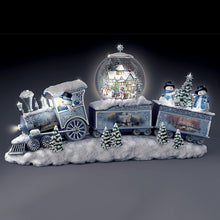 Load image into Gallery viewer, The Bradford Exchange Thomas Kinkade Snowfall Express Illuminated Snowglobe Train - RCE Global Solutions