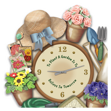 Load image into Gallery viewer, The Bradford Exchange Joy Of Gardening Sculptural Wall Clock - RCE Global Solutions