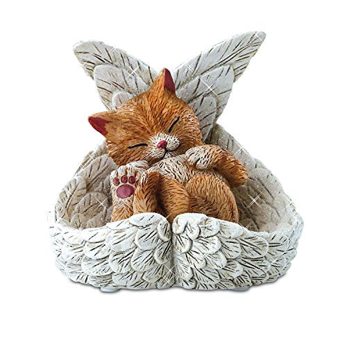 The Hamilton Collection Blake Jensen Cat Figurine: Precious Paw Prints from Heaven Figurine 4.25