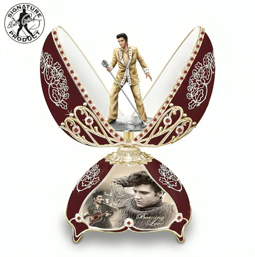 The Bradford Exchange Elvis™ in Concert Musical Egg: A Tribute to the King's Legendary Performances by Peter Carl Fabergé 6.5-Inches - RCE Global Solutions