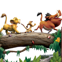 Load image into Gallery viewer, The Bradford Exchange Simba Timon and Pumba Issue #2 from Disney The Lion King 30th Anniversary Illuminated Bookend Collection Sculptural Movie Scenes 6.25-inches
