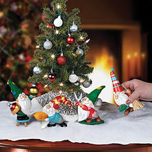 Load image into Gallery viewer, The Ashton-Drake Galleries Bauble And Bolster Issue #1 from Christmas Tree Gnome Figure Collection Set of 2 Handcrafted and Hand-painted Decor 4-inches - RCE Global Solutions
