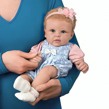 Load image into Gallery viewer, The Ashton - Drake Galleries Little Livie Lifelike Silicone Baby Girl Doll TrueTouch® Authentic Silicone Weighted for Realism Hand-painted &amp; Hand-rooted Hair Baby Doll by Linda Murray 19-inches - RCE Global Solutions
