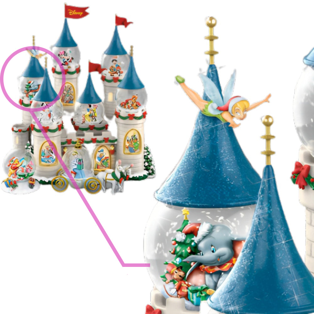 Bradford Exchange Disney Water Globe & Castle - Dumbo - Winter's Magical Moments #5 - RCE Global Solutions