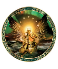 Load image into Gallery viewer, The Bradford Exchange The Power of His Will: Archangel Plate Collection St. Garbiel Messenger of God Issue #3 by Howard David Johnson 31.5-Inches
