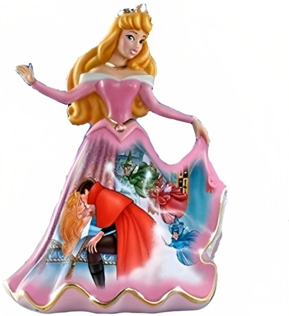 The Bradford Exchange Disney Forever Sleeping Beauty Collectible Bell Heirloom Porcelain with 22K Gold Accents Hand Sculpted Figurine 7.5-inches - RCE Global Solutions