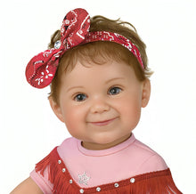 Load image into Gallery viewer, The Ashton-Drake Galleries Little Rhinestone Cowgirl Baby Doll So Truly Real® Lifelike Baby Doll with RealTouch® Vinyl, Hand-Rooted Hair, and Custom Country-Style by Ping Lau 18-Inches
