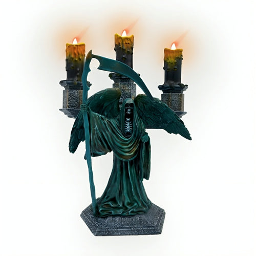 The Bradford Exchange Harry Potter Dark Art Candelabra Collection Issue #2: Riddle Family Grave Inspired by Voldemort Handcrafted and Hand-painted Illuminated Flameless Candle Halloween Decor 10-inches