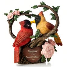 Load image into Gallery viewer, The Hamilton Collection Together Is My Favorite Place To Be Cardinals Figurine Issue #4 Romantic Collectible with Swarovski Crystals Glitter Accents and Heartfelt Sentiment 4.5-inches - RCE Global Solutions
