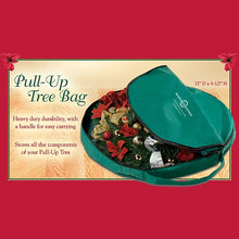 Load image into Gallery viewer, The Bradford Exchange Pull-Up Christmas Tree Bag for The Thomas Kinkade Pre-Lit Pull-Up Christmas Tree 5&quot; H x 32&quot; in Diameter - RCE Global Solutions

