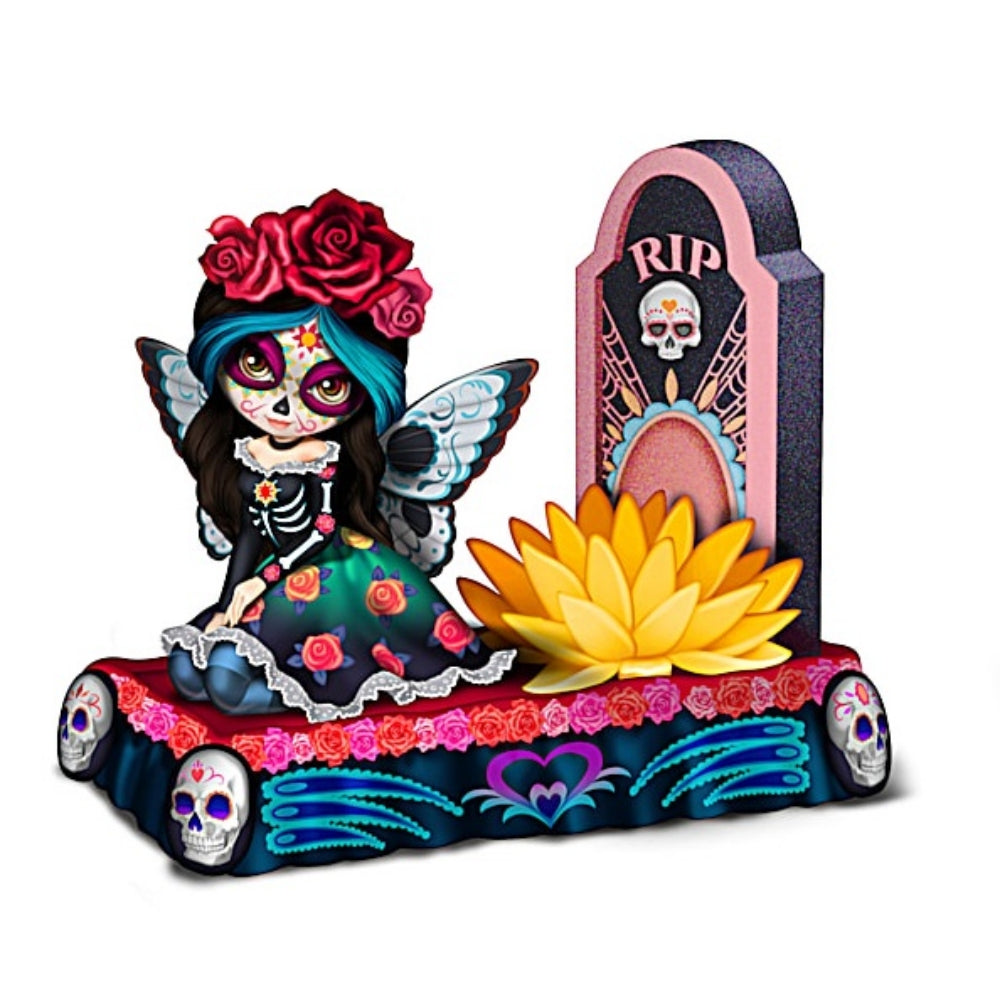 The Hamilton Collection Loving Radiance Float Forever Love Sugar Skull Fairy Parade Figurine Collection Issue #2 by Jasmine Becket-Griffith