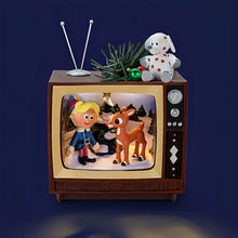 Load image into Gallery viewer, The Bradford Exchange &quot;Rudolph and Hermey&quot; Rudolph the Red-Nosed Reindeer Sculpture Collection Nostalgic TV-Inspired Holiday Decor with Light Music and &quot;Couple of Misfits&quot; from the Beloved TV Special Christmas Collectibles 5.75&quot; H x 4.25&quot; W x 3.5&quot; D - RCE Global Solutions
