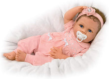 Load image into Gallery viewer, The Ashton-Drake Galleries Cooing Chloe Interactive Lifelike TrueTouch® Authentic Silicone Baby Girl Doll That Coos and Breathes  Weighted Fully Poseable by  Master Doll Artist Linda Murray 18&quot;-Inches - RCE Global Solutions
