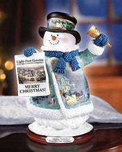 Load image into Gallery viewer, The Bradford Exchange Thomas Kinkade Home for the Holidays Snowman Figurine 7-inches - RCE Global Solutions
