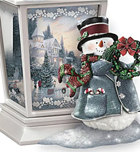 Load image into Gallery viewer, The Bradford Exchange Peace Thomas Kinkade Lights of the Holiday Lantern Collection Issue #1 Illuminated Fully Sculpted and Hand-painted 8-inches - RCE Global Solutions
