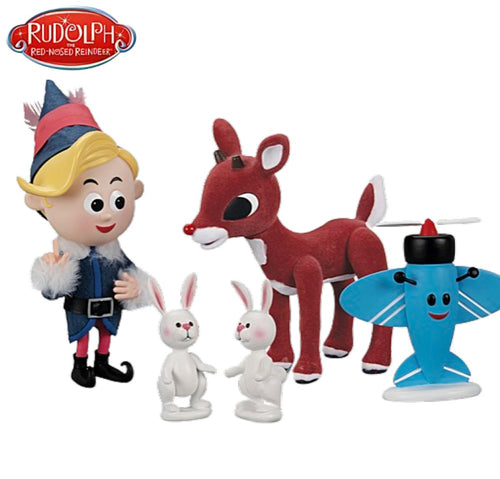 The Ashton-Drake Galleries Rudolph the Red-Nosed Reindeer Figure Collection Issue #1 Rudolph and Hermey Limited Edition Christmas Decorations 6-Inches - RCE Global Solutions