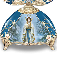 Load image into Gallery viewer, The Bradford ExchangeThe Miracle of Lourdes Religious Music Box Inspired by Peter Carl Faberge&#39;s Legendary Eggs Hand-Painted Our Lady of Lourdes Sculpture with 22K-Gold Accents and Sparkling Jewels Plays Franz Schubert&#39;s &quot;Ave Maria&quot; 3.5&quot; W x 6.5&quot; H&quot; - RCE Global Solutions
