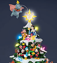 Load image into Gallery viewer, The Bradford Exchange Disney Magical Memories Musical Tabletop Christmas Tree Lighted Holiday Centerpiece Featuring 19 Hand Painted Classic Characters Plays 8 Beloved Christmas Carols 14-inches - RCE Global Solutions
