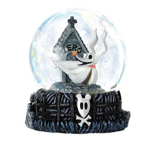 Load image into Gallery viewer, The Bradford Exchange Disney Tim Burton&#39;s The Nightmare Before Christmas Glitter Globe Collection Issue #2: &#39;Zero&#39; Handcrafted Glitter Globe with Sculptural Base Halloween Decorations 7.5-Inches
