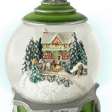 Load image into Gallery viewer, The Bradford Exchange The First Noel Christmas Musical Illuminated Snowglobe Decoration by Thomas Kinkade 5.25-inches - RCE Global Solutions
