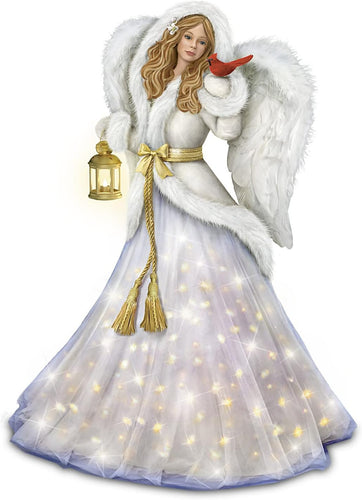 The Bradford Exchange Silent Night Illuminated Musical Angel Sculpture 12-inches - RCE Global Solutions