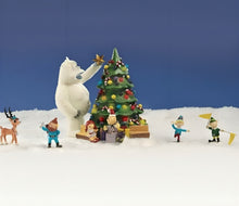 Load image into Gallery viewer, The Bradford Exchange Rudolph The Red-Nosed Reindeer Village Collection Issue #5 Bumble And Town Christmas Camp Christmas Village Display Illuminated Lighted Holiday Decor Hand Painted Sculpture 8.75-Inches
