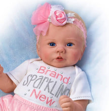 Load image into Gallery viewer, The Ashton - Drake Galleries Kaylie&#39;s Brand Sparkling New So Truly Real® Baby Girl Doll Weighted Fully Poseable with Soft RealTouch® Vinyl Skin by Master Doll Artist Violet Parker 16.5&quot;-inches - RCE Global Solutions
