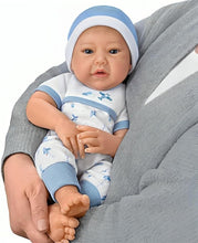 Load image into Gallery viewer, The Ashton-Drake Galleries New to The Crew Baby Doll, 17.5 Inch Collector&#39;s Edition, Silicone with Cloth Body, Michelle Fagen Design (Blue) - RCE Global Solutions
