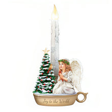 Load image into Gallery viewer, The Bradford Exchange Joy To The World Issue #2 from Warm Winter Welcome Candle Collection Angel Sculptures with Flameless Candles by Dona Gelsinger 9-inches - RCE Global Solutions
