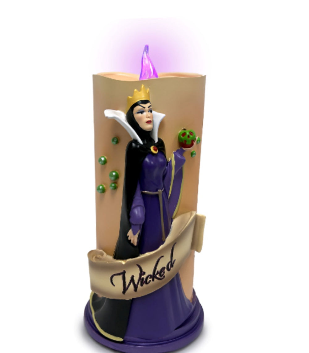 The Bradford Exchange Disney Villains Magic & Mayhem Candle Collection Issue #4: Evil Queen High-Relief Sculpted Portraits with Colored LED Lights 7-inches - RCE Global Solutions