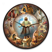 Load image into Gallery viewer, The Bradford Exchange Greg Olsen &quot;Life Of Christ&quot; Wooden Wall Clock 14-inches - RCE Global Solutions
