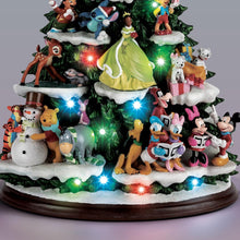 Load image into Gallery viewer, The Bradford Exchange Disney Holiday Cheer Musical Christmas Tree Handcrafted Tabletop Masterpiece with 25 Beloved Characters, LED Lights &amp; Holiday Songs 16&quot;-Inches
