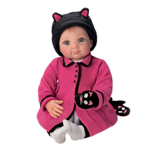 The Ashton-Drake Galleries Little Kitten Lost Her Mitt So Truly Real® Handcrafted in RealTouch® Vinyl Poseable Baby Doll by Elly Knoops 20-inches - RCE Global Solutions