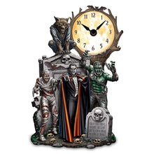 Load image into Gallery viewer, The Hamilton Collection Dave Aikins &quot;Haunted Clock Of Horrors&quot; Illuminated Table Clock 10-inches - RCE Global Solutions
