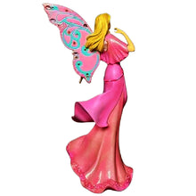 Load image into Gallery viewer, The Hamilton Collection Soaring With Faith Fairy Figurine Hope Takes Flight Collection Hand-Painted Breast Cancer Awareness Sculpture with Faux Gems by Jody Bergsma 7.5-inches
