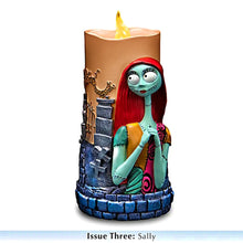 Load image into Gallery viewer, The Bradford Exchange Disney The Nightmare Before Christmas Candle Collection Issue #3 Sally LED Flameless Candle with Sculpted Details 7-inches
