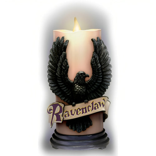 The Bradford Exchange Ravenclaw HARRY POTTER™ HOGWARTS House Candle Collection Issue # 5 High-Relief Sculpted LED Flameless Candles with House Mascots and Colors Remote-Controlled Illumination Magic (Included with Issue One) 7