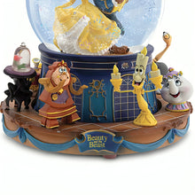 Load image into Gallery viewer, The Bradford Exchange Disney Beauty and The Beast Musical Glitter Globe with Rotating Characters - RCE Global Solutions
