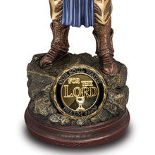 Load image into Gallery viewer, The Bradford Exchange &quot;For The Lord&quot; from The Lord&#39;s Strength Religious Knight Sculpture Collection Issue #12 with Challenge Coins Cold-Cast Bronze 12-inches - RCE Global Solutions
