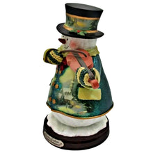 Load image into Gallery viewer, The Bradford Exchange “Evening Rehearsal” Winter Wonderland Snowman Heirloom Classics Snowman Collection Issue #8 Christmas Decoration Figurine by Thomas Kinkade 7-Inches
