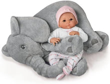 Load image into Gallery viewer, The Ashton-Drake Galleries Little Peanut Lifelike So Truly Real® Baby Girl Doll Soft RealTouch® Vinyl Skin with Deluxe Bundle Set Includes Additional Outfit Diaper Bag and Plush Elephant 17&quot;-Inches - RCE Global Solutions

