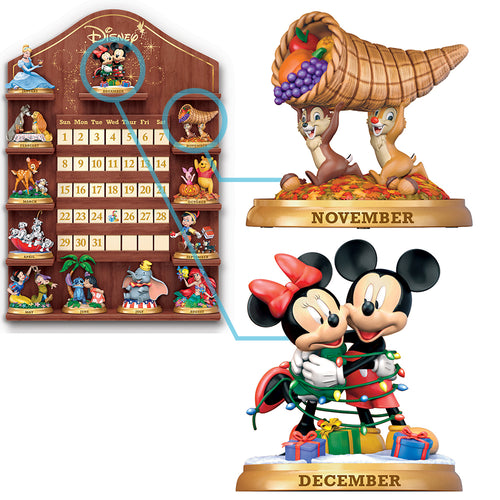 The Bradford Exchange Disney Magical Moments Perpetual Calendar Figurines NOV/DEC #6 - RCE Global Solutions