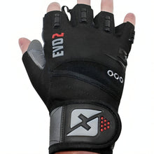 Load image into Gallery viewer, Skott Nemesis Evo2 Weightlifting Gloves with Integrated Wrist Wrap Support-Double Stitching for Extra Durability-Get Ripped with The Best Body Building Fitness and Exercise Accessories Unisex
