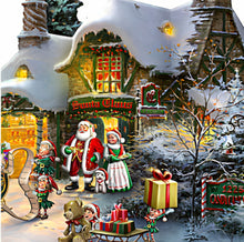 Load image into Gallery viewer, The Bradford Exchange Santa&#39;s Night Before Christmas Sculpture by Thomas Kinkade 5.5-inches - RCE Global Solutions
